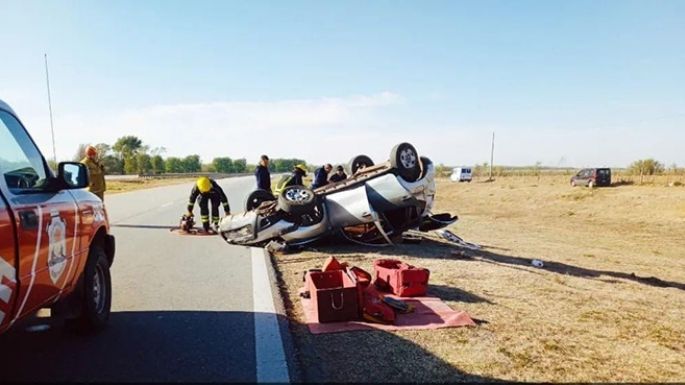 Perdió el control de una pick-up y sufrieron lesiones