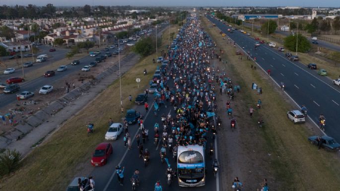 Histórica vuelta olímpica de Belgrano