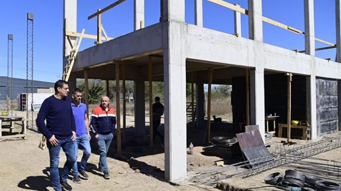 Graglia observó avance de obras