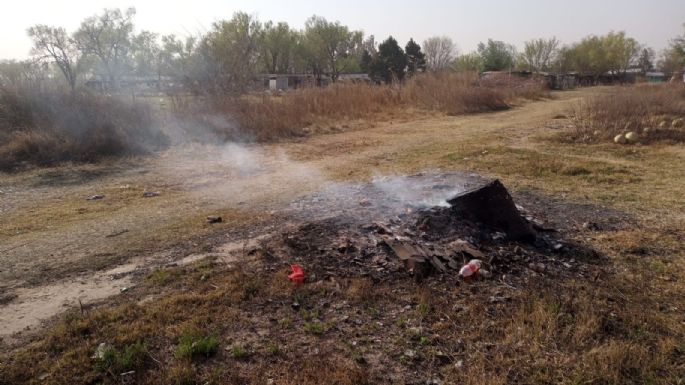 Oncativo: bomberos extinguió la quema de un basural