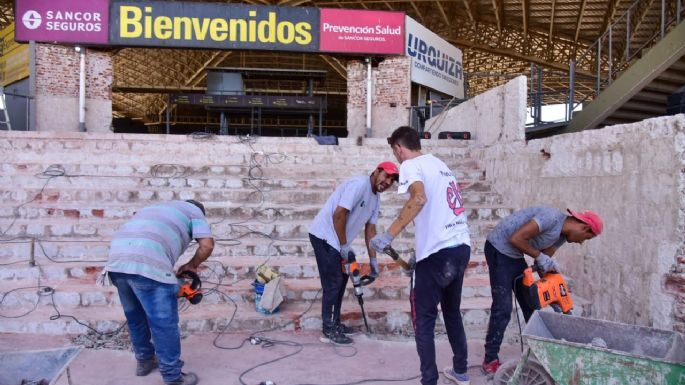 Comenzaron las intervenciones en el ingreso del Anfiteatro