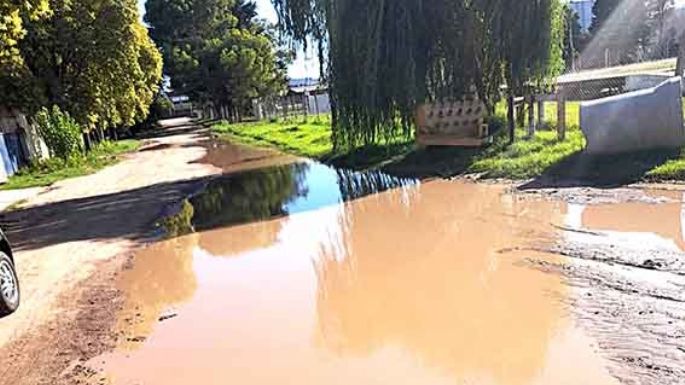 Quejas por el estado de una calle
