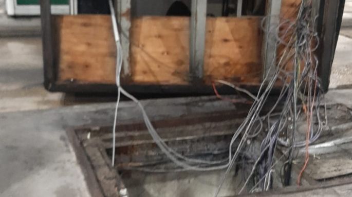Se voló una cabina de peaje por la fuerte tormenta en Córdoba