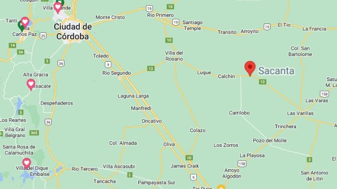 Hallaron enterrada en un campo de Sacanta a una joven desaparecida anoche