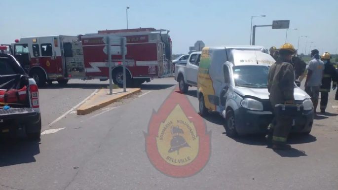 Villanovense lesionado en un choque cerca de Bell Ville