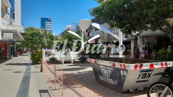 Comenzaron las obras de intervención en el centro de la ciudad