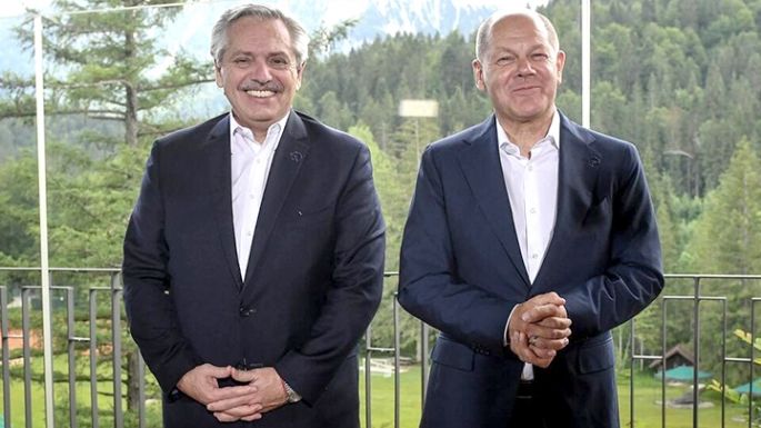 Fernández recibe al canciller alemán