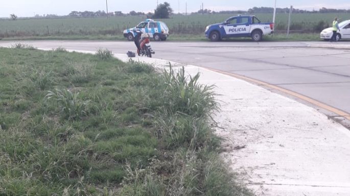 Un motociclista sufrió múltiples fracturas