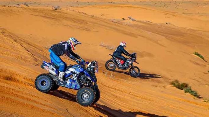 Moreno Flores se impuso en quads