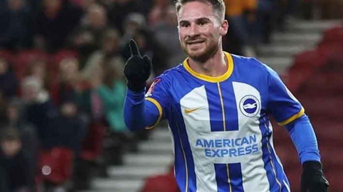 Doblete de Mac Allister para la goleada del Brighton