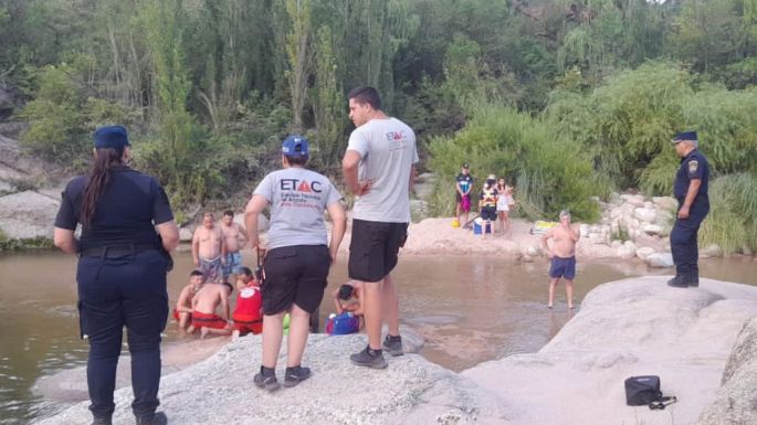Murió ahogado un turista de 43 años en un río de Traslasierra