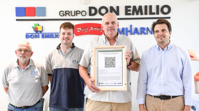 Entregaron el primer Certificado Ambiental a un tambo estabulado local
