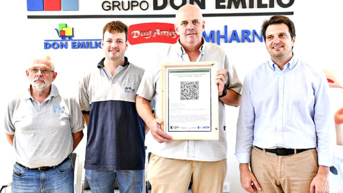 Entregaron el primer Certificado Ambiental a un tambo estabulado