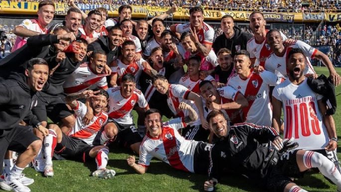 Villamarienses festejaron el triunfo de River tras el superclásico