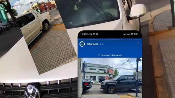 Otro vecino de Villa María estacionó donde no corresponde