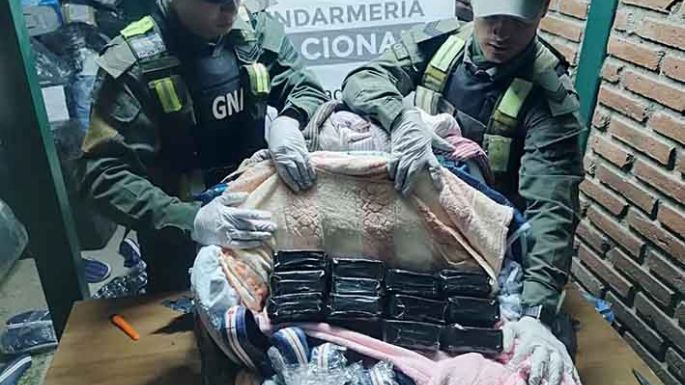 Más de 35 kilos de cocaína camuflados en un camión