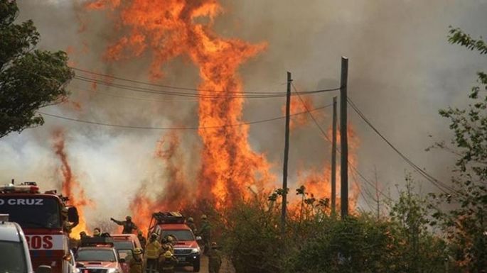 Sofocado en Punilla, ahora el fuego pasó a Traslasierra