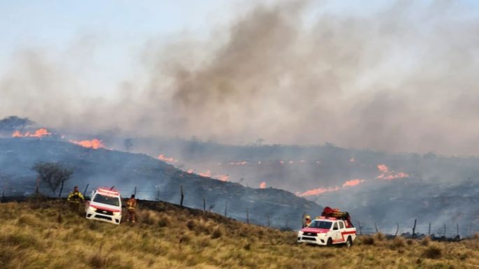 El fuego se hizo presente entre Embalse y La Cruz