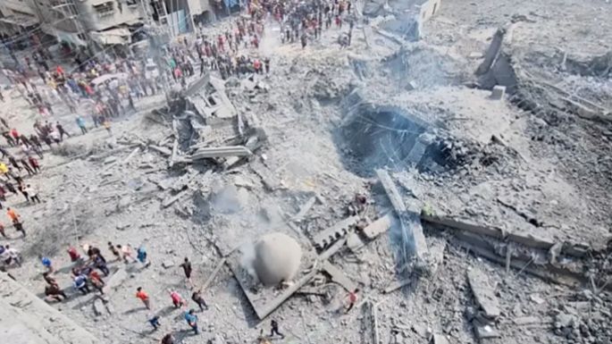 Unos 500 muertos por bombardeo israelí a hospital en Franja de Gaza