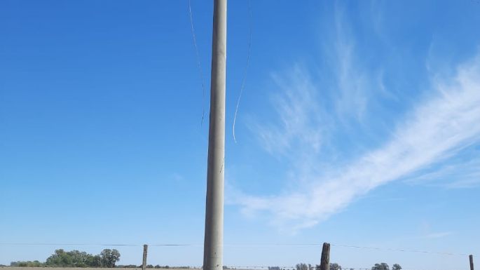Robaron casi 3 mil metros de cable en Tío Pujio