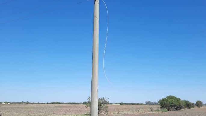 Robaron casi 3 mil metros de cable en Tío Pujio