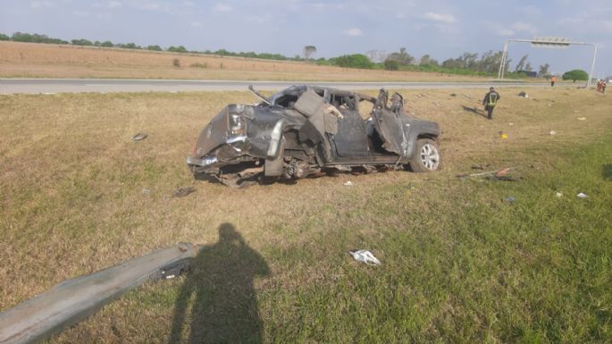 Un hombre falleció tras un vuelco en la autopista