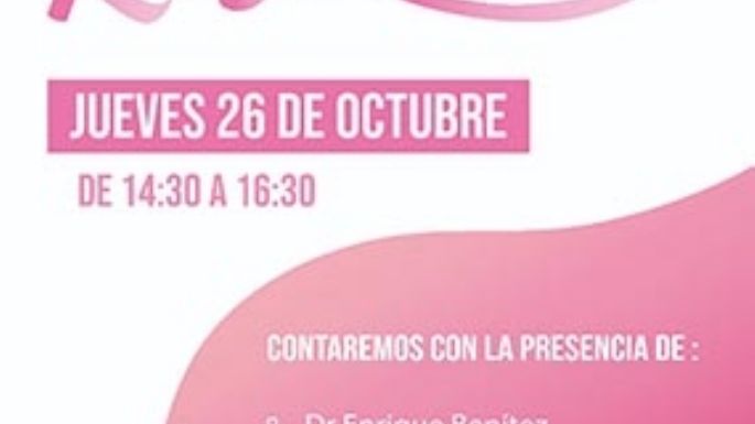 Café Rosa para concientizar sobre el cáncer de mama