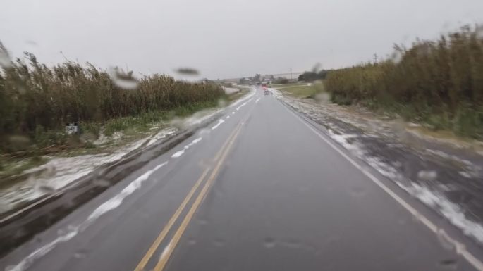 Alerta por tormentas: cayó granizo en distintas localidades cordobesas