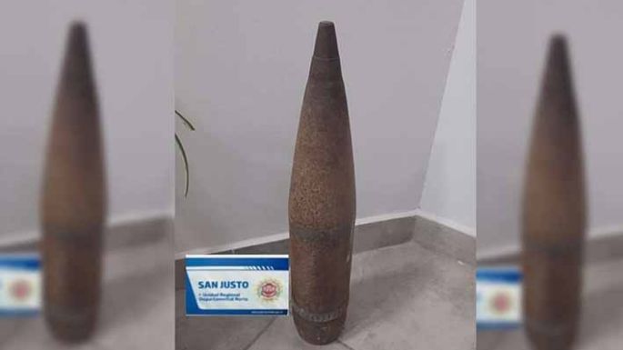 Hallaron proyectil de artillería en una escuela de Las Varillas