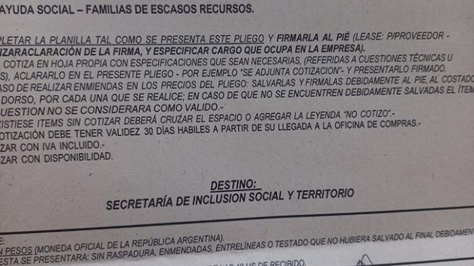 Pedido de informe por la compra de colchones en plena veda electoral