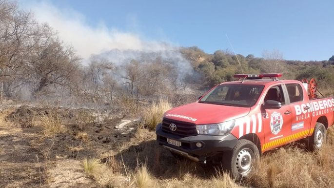 Incendio forestal en el Valle de Punilla