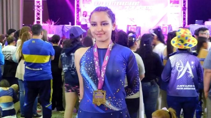 Patinadoras se subieron al podio