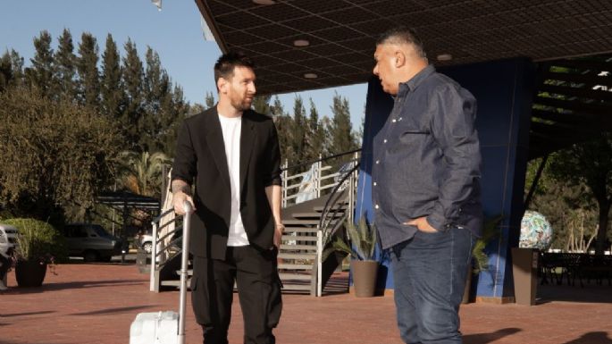 Tapia recibió a Messi en el predio: "Volviste a casa"
