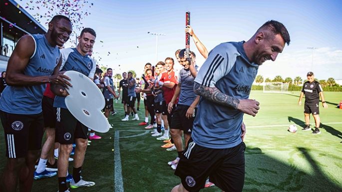 Messi fue agasajado por Inter Miami  tras la obtención del Balón de Oro