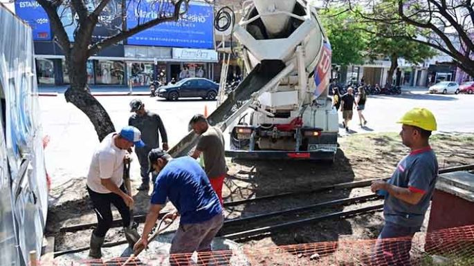 Reparan vereda céntrica