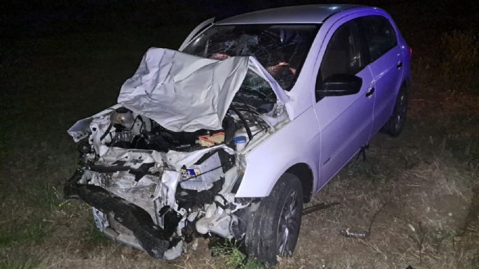 Un conductor villamariense resultó ileso tras chocar contra una vaca en la autopista