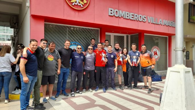Llegaron los bomberos que representaron a Córdoba en las Olimpiadas Nacionales