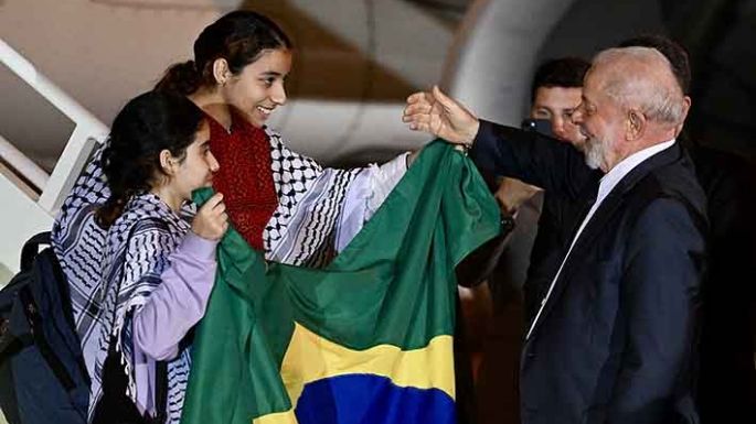 Lula recibió a 32 rescatados de la Franja de Gaza