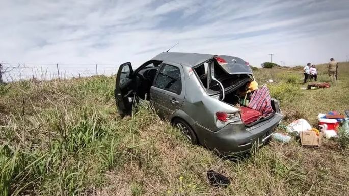 Una mujer de 67 años falleció tras un vuelco en la ruta
