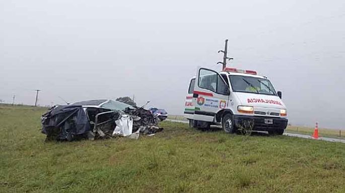 Dos víctimas fatales en un choque frontal ocurrido en la ruta 158