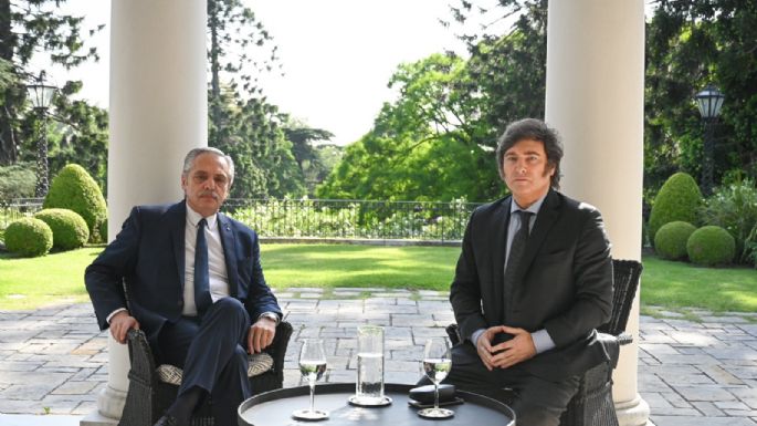 Comenzó la transición: primera reunión entre Alberto Fernández y Javier Milei
