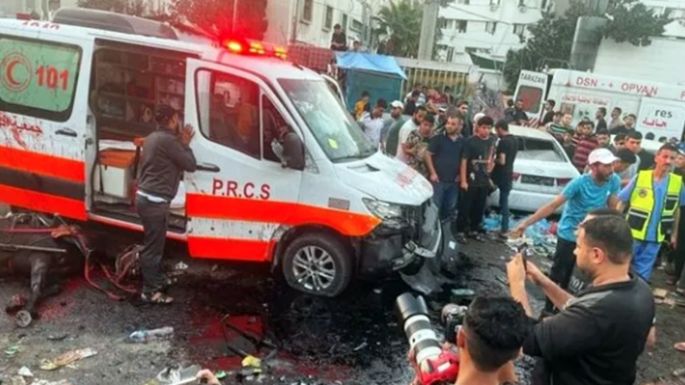 Denuncian letal bombardeo israelí frente al principal hospital de Gaza
