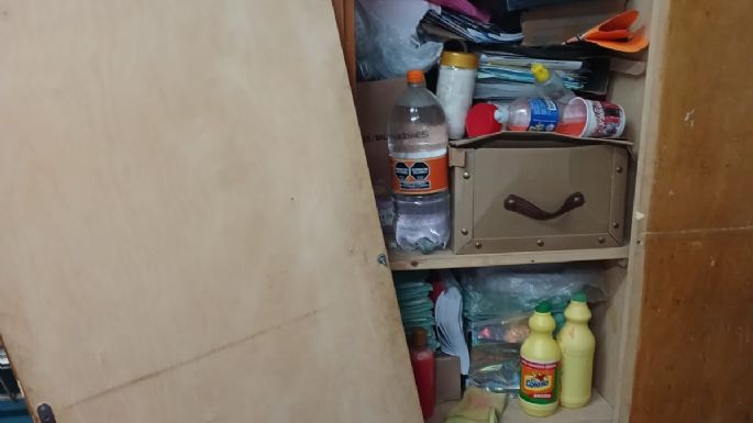 Destrozos en la escuela Belgrano
