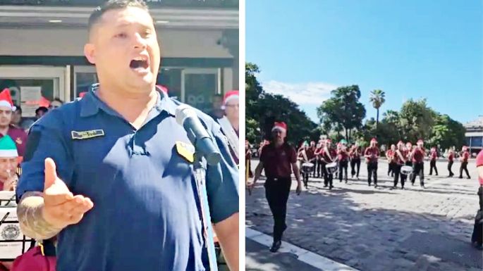 "Soy policía, amo el canto y la música"