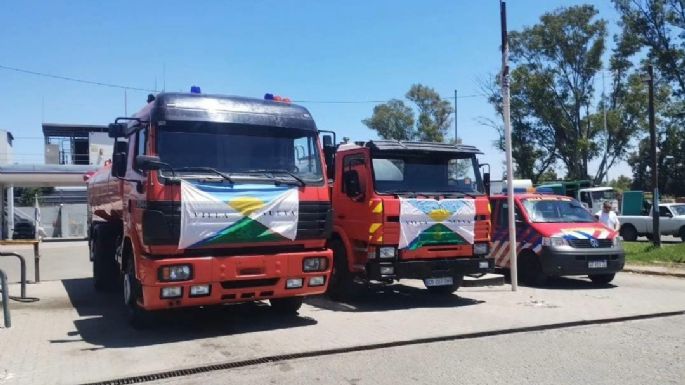 Llegaron los nuevos camiones para los bomberos villanovenses