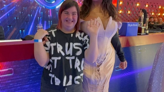 Rocío Borsatto visitó el Bailando y charló con Tinelli