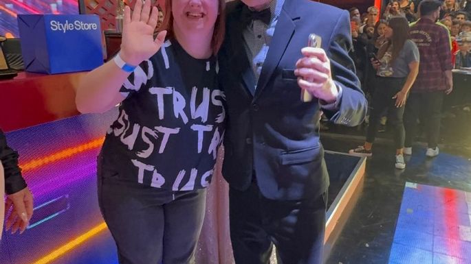 Rocío Borsatto visitó el Bailando y charló con Tinelli