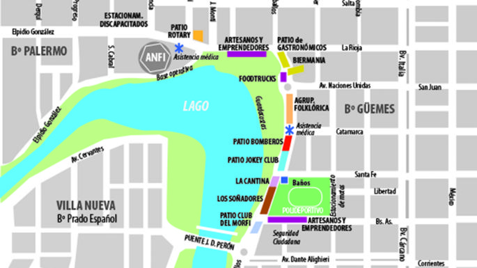 Recorrido peñero (infografía)