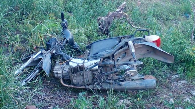 Hallaron una moto abandonada