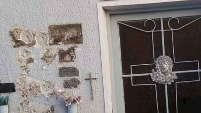 Vandalismo en el cementerio